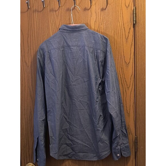 Bonobos Men's Tailored Blue Button Front Shirt Size Medium - Picture 2 of 6